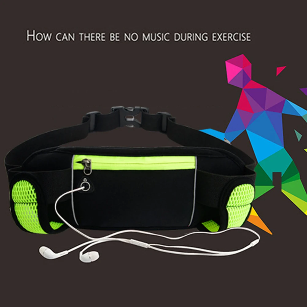 Хлопковые сумки для бега поясная уличная спортивная женская сумка с двойной
