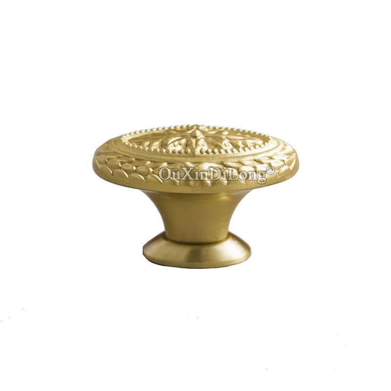 European Luxury 2PCS Pure Brass Furniture Handles Drawer Pulls Cupboard Wardrobe Kitchen Shoe Cabinet Pulls Handles and Knobs