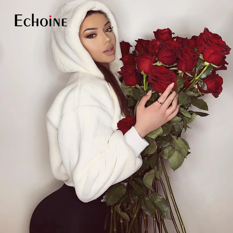 Осенне зимние женские плотные флисовые пальто 2019 верхняя одежда с капюшоном