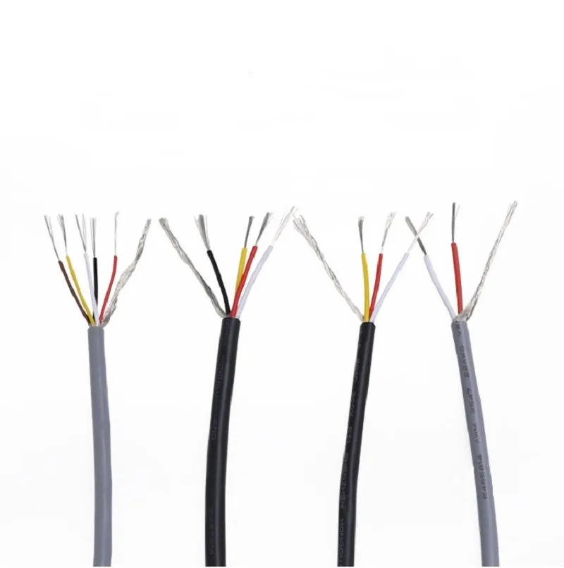 26AWG UL2547 ПВХ изолированный 2 ядра экранированный сигнальный провод для наушников