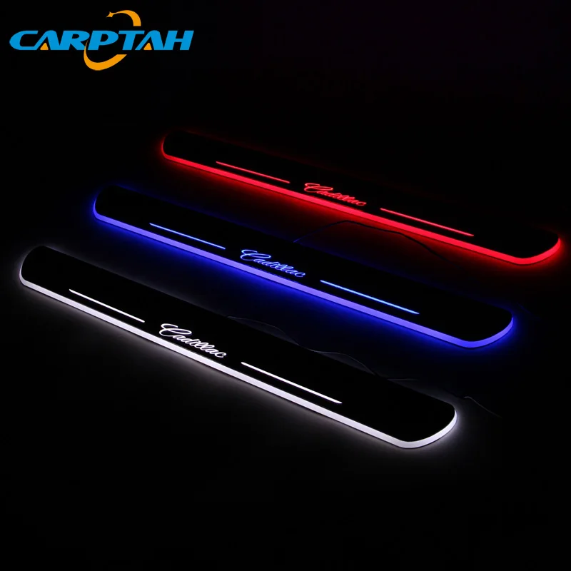 Carptah Trim Pedal светодиодный светильник на пороге для автомобиля Накладка порог