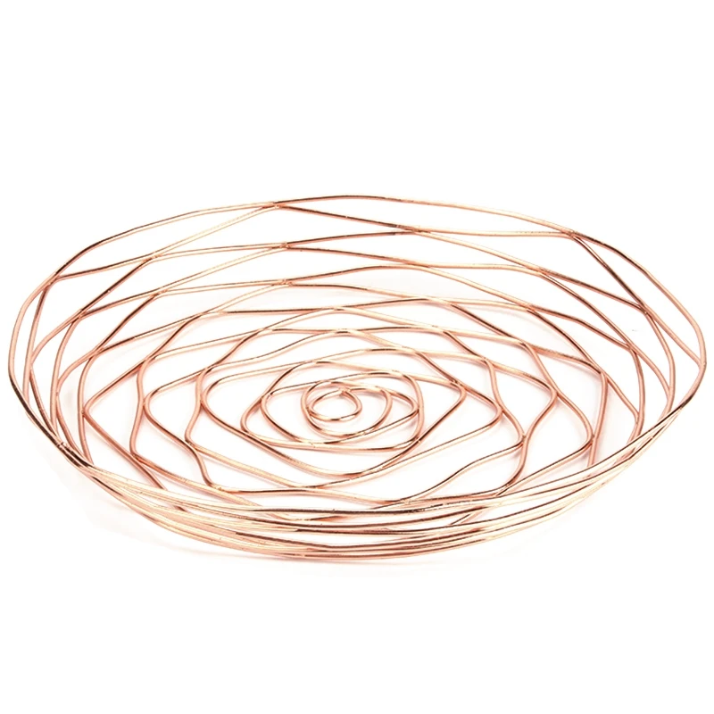 Новая Скандинавская кованая корзина для фруктов роскошная Европейская мода