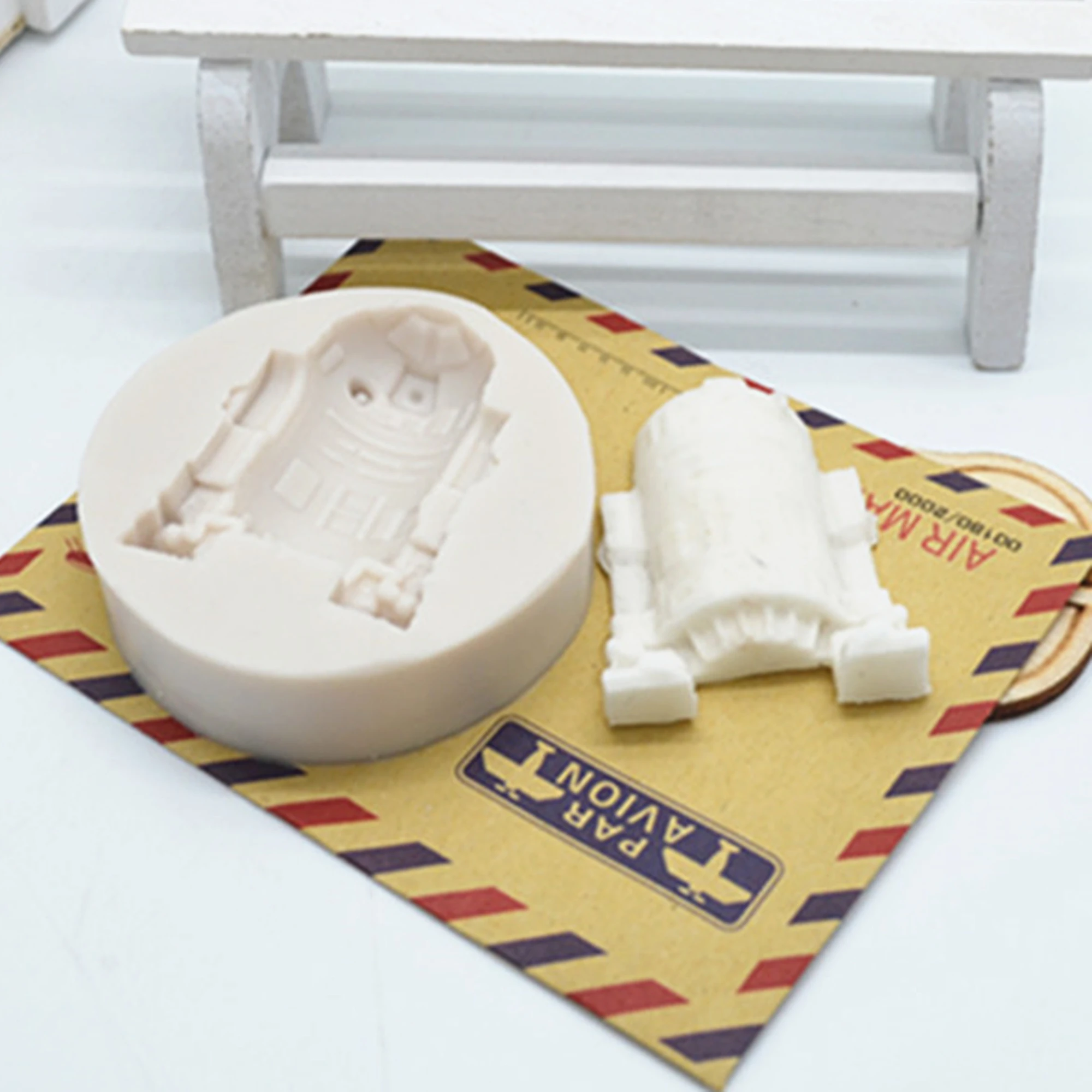 Милая силиконовая форма для торта Luyou 1 шт. робот Инструменты 3D кухонные