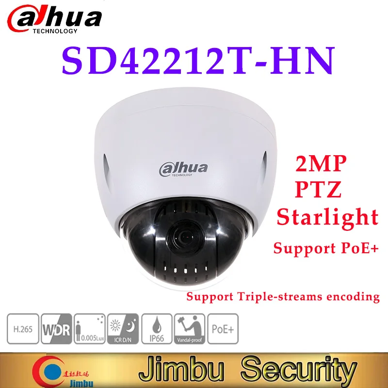 

Dahua 2MP 12x Starlight PTZ Network Camera SD42212T-HN Support Triple-streams encoding Support PoE+ IVS ptz camera ip camera