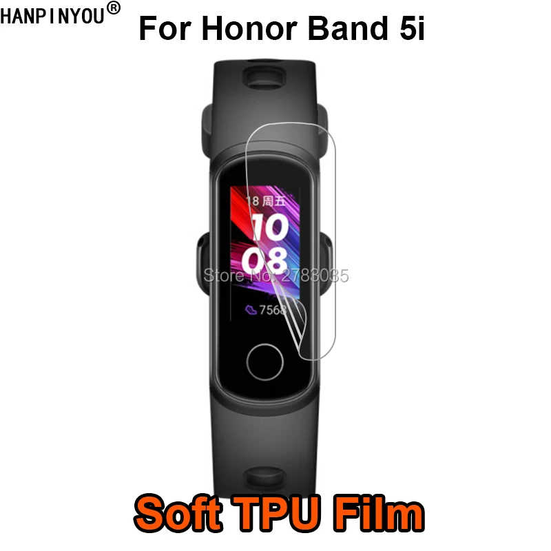 

Ультратонкий умный Браслет для Huawei Honor Band 5i, мягкая защитная пленка из ТПУ (не закаленное стекло)