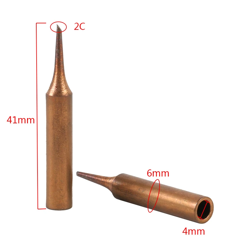 Наконечник паяльника из чистой меди 10 шт./лот 900M T типа C Сварочные насадки для