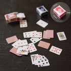 1 Набор 1:12 милый миниатюрный кукольный домик милый мини покер игральные карты стиль случайный смешной покер