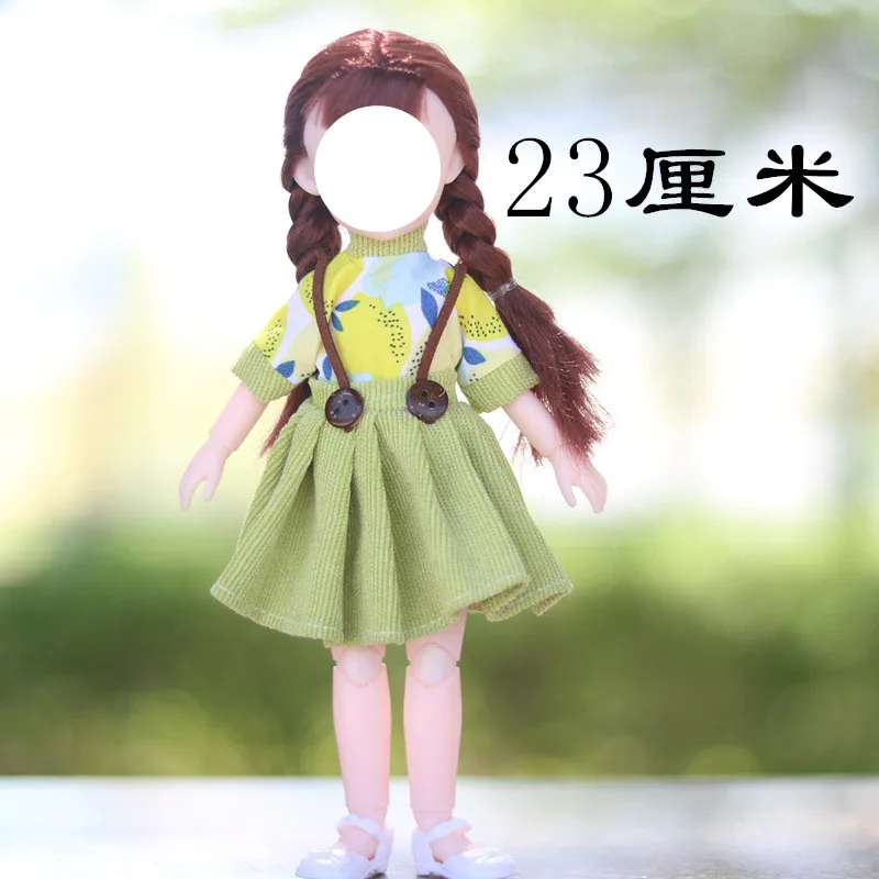 Шарнирный костюм для куклы 23 см 6 очков Одежда платье повседневная одежда девочки