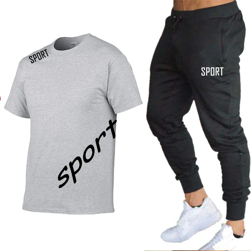 

2021 new fashion sportswear golf suit POLO shirt suit men's jogging suit men's suit T-shirt + pants 2-piece set S-3XL