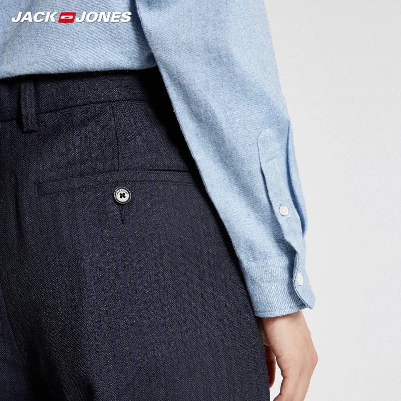 JackJones Men's Smart Casual style Wool Ankle-length pants 218414509 | Мужская одежда
