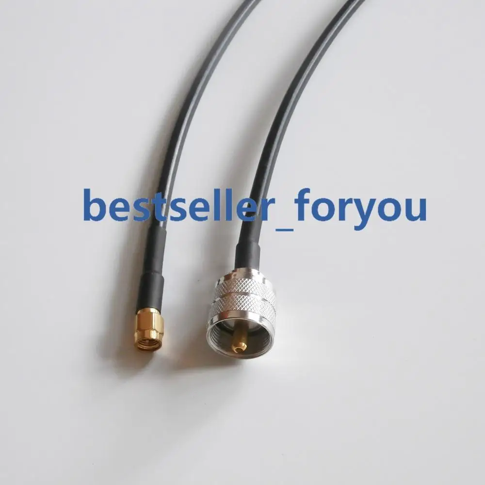 Прямой коаксиальный кабель со штекером SMA на штекер PL259 УВЧ RF отрезок RG58 20 см |