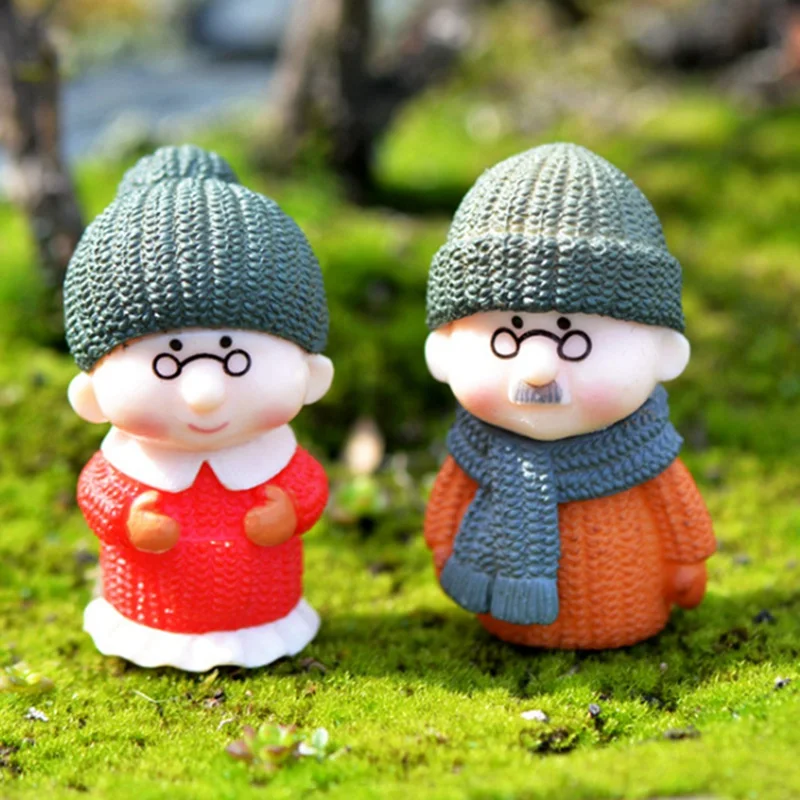 Статуэтка для пары миниатюрные фигурки персонаж стул книга бабушка дедушка пара