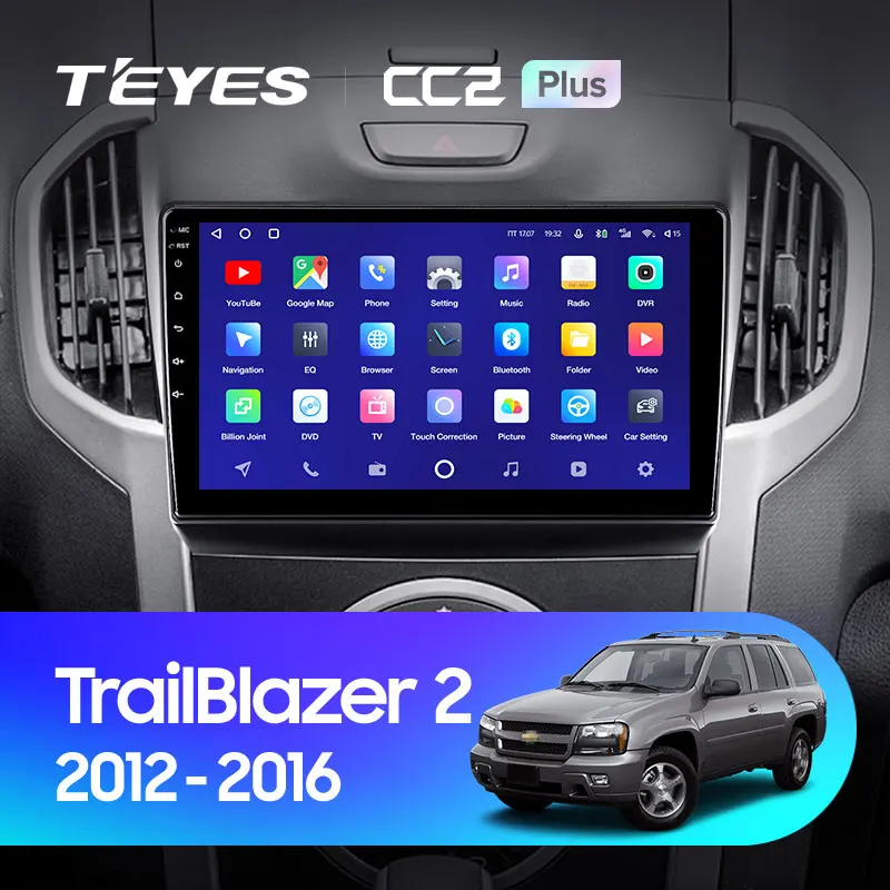 TEYES CC2L и CC2 Plus Штатная магнитола For Шевроле Трейлблейзер GM800 Chevrolet TrailBlazer 2 S-10 S10 Colorado