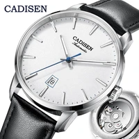 cadisen men mechanical wristwatch top brand luxury luminous nh35a movement stainless steel business wrist mens automatic watch