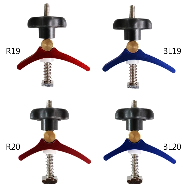 

Aluminium Alloy Quick Release T-nut T Rail Clamp Set Woodworking Tools LX0C