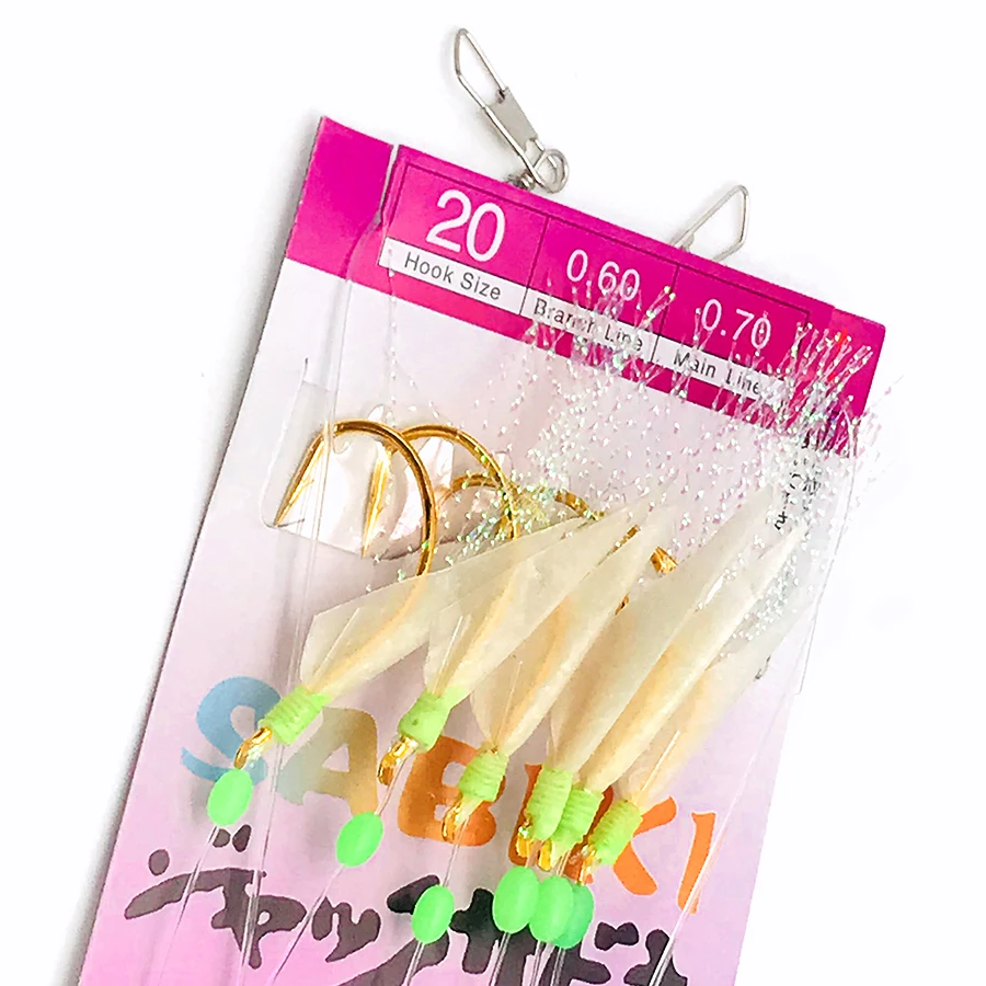 Вертлюжная приманка с крючком для рыболовных аксессуаров рыболовные снасти Sabiki