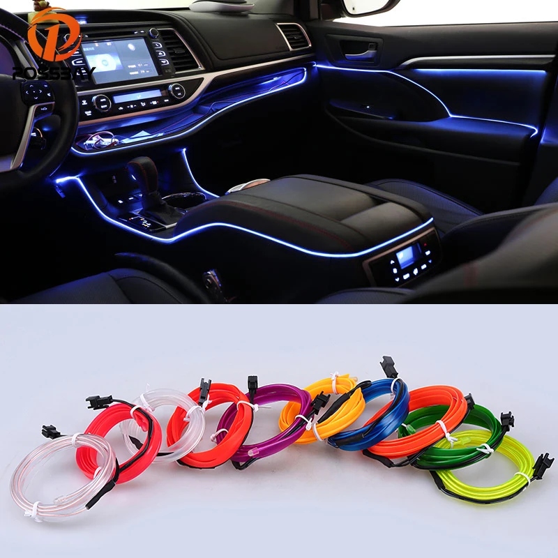 Posbay 5 м EL Wire Tube Rope гибкий неоновый холодный светильник автомобильные вечерние