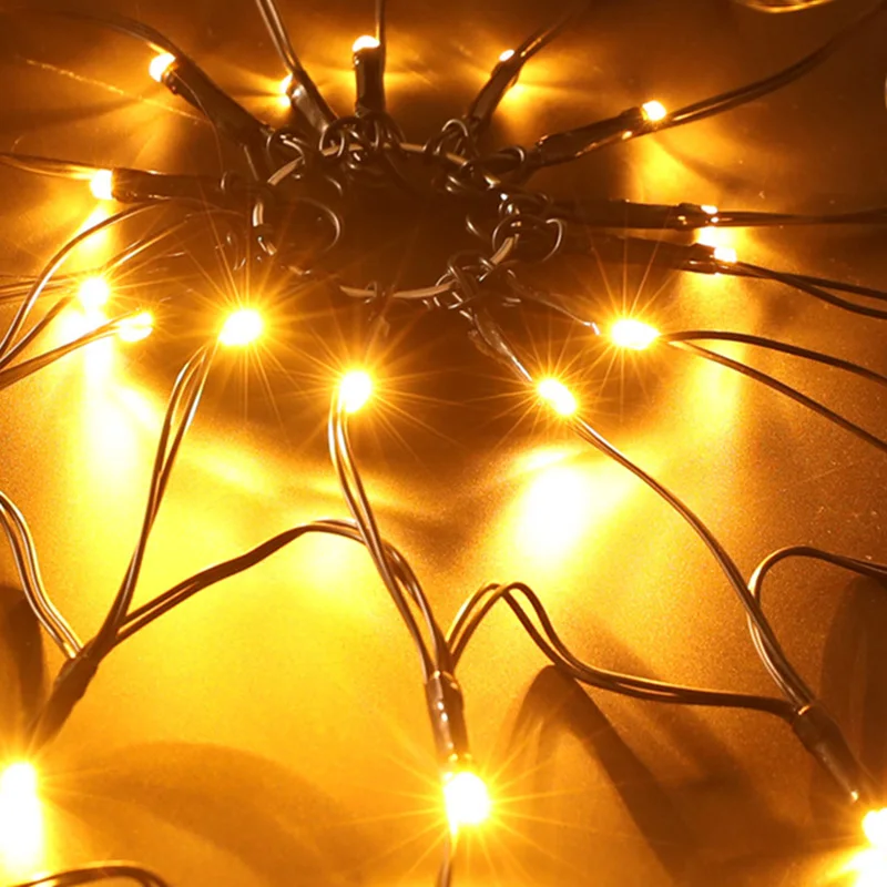 

Spider Web Lights Waterproof Durable Special Scary Halloween Lights for Haunted House Halloween Decoration NEW