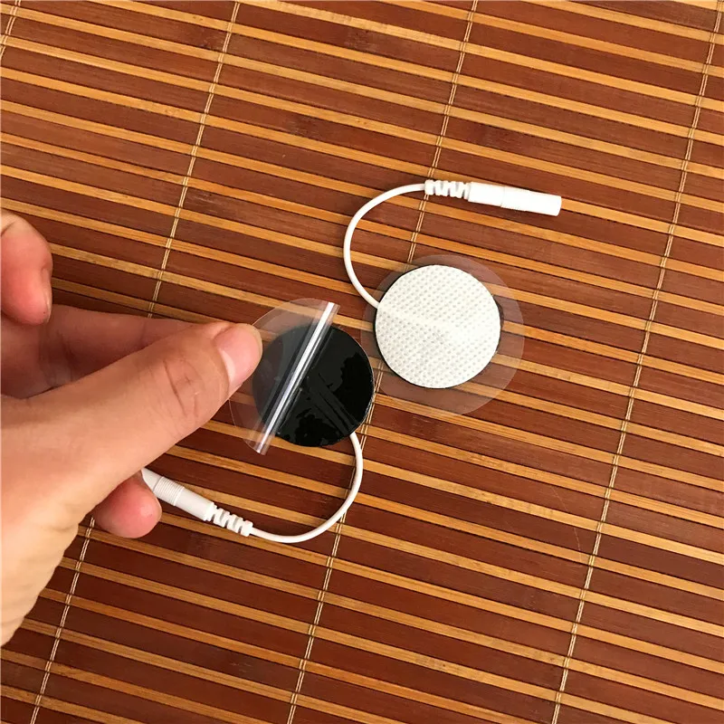 20 шт. 3 см круглые нетканые гелевые прокладки для гелевых электродов с кабелем 2 0