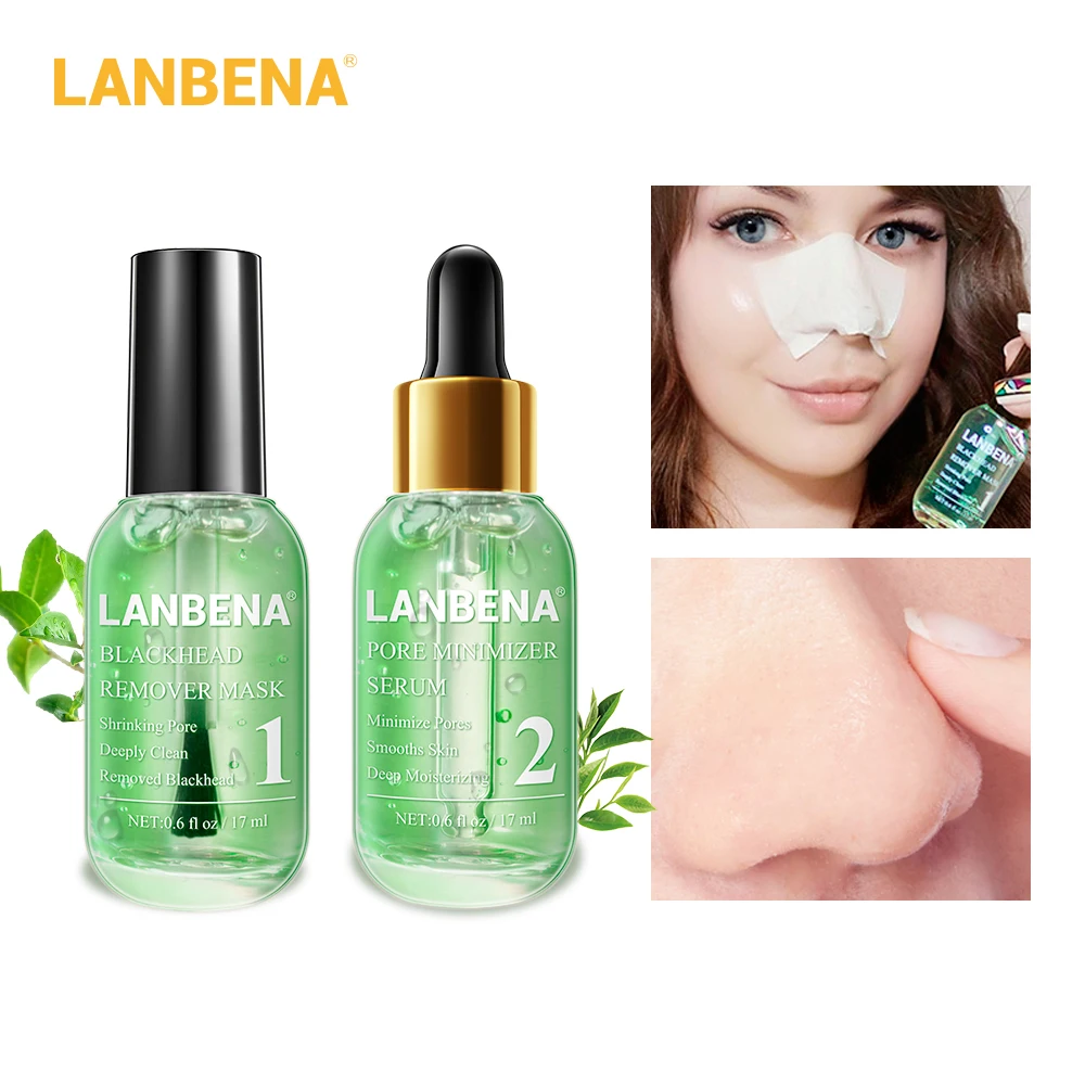 Маска LANBENA для удаления черных точек маска лица сыворотка лечения пор маски угрей