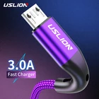 Кабель USLION Micro USB, для Xiaomi, Redmi, HTC, 3 м, 3 А