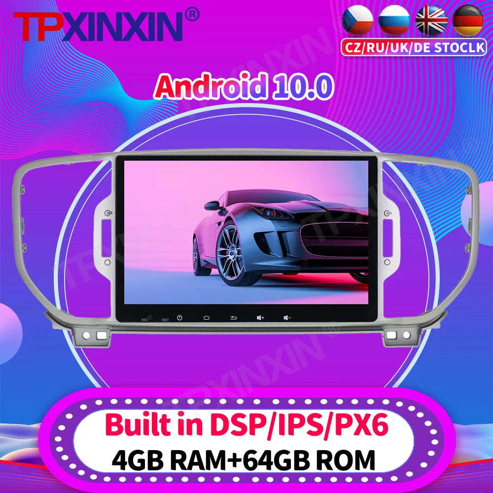 

Android 10 Car Radio For KIA Sportage 2016-2018 Multimedia Video Player Navigation Stereo HeadUnit GPS Accessories Auto 2din dvd