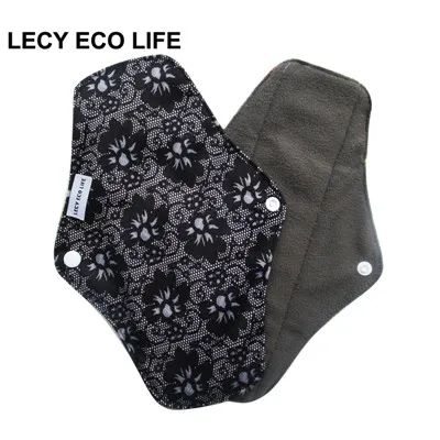 m14 LECY ECO LIFE бамбуковый уголь флисовые внутренние тканевые менструальные прокладки для постоянного потока, женские многоразовые подушечки для салфеток Рождественский подарок - Цвет: m14