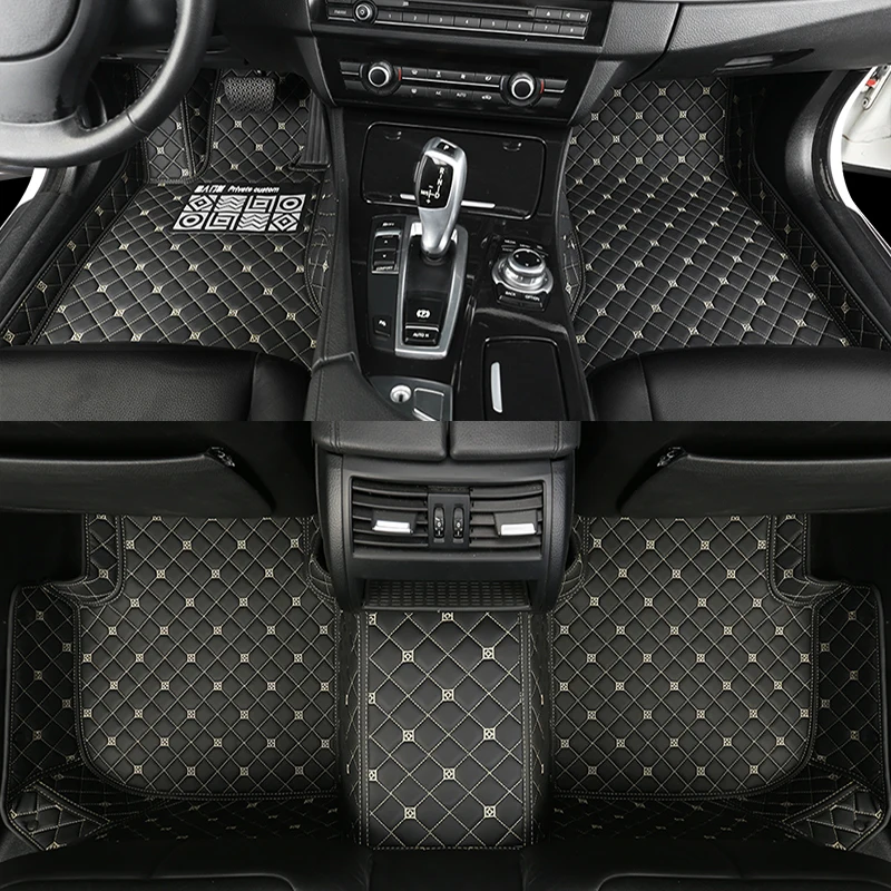 Кожаные автомобильные коврики ZHOUSHENGLEE для DS всех моделей DS3 DS4 DS6 DS4S DS5 аксессуары
