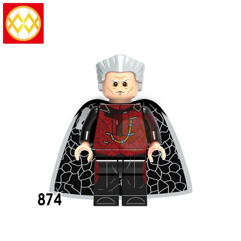 XH874 Hello Boy Ghost мотоциклист Гидра строительные блоки Surfur Firestorm Robocop Blade Supervillians красные игрушки в форме черепа детские подарки - Цвет: XH874