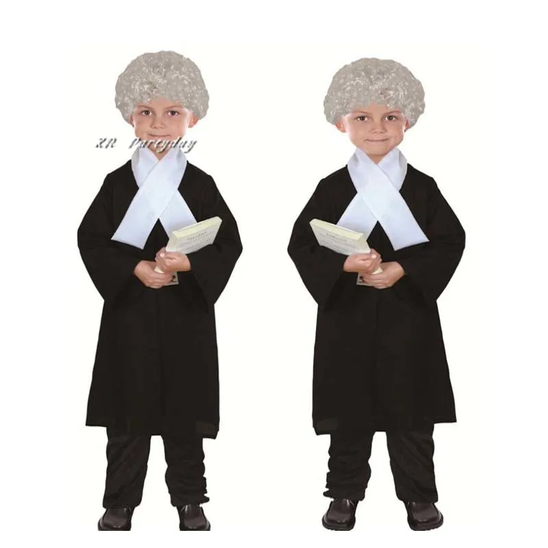 

Children Lawyer Cosplay Costume Kids Boys Girls Judage Stage Performance halloween costume for kids Masquerade Party Dress Decor