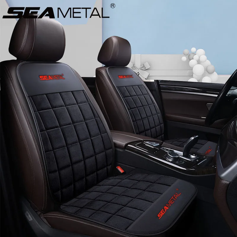 Плюшевые чехлы на сиденья автомобиля роскошный набор чехлов из нержавеющей