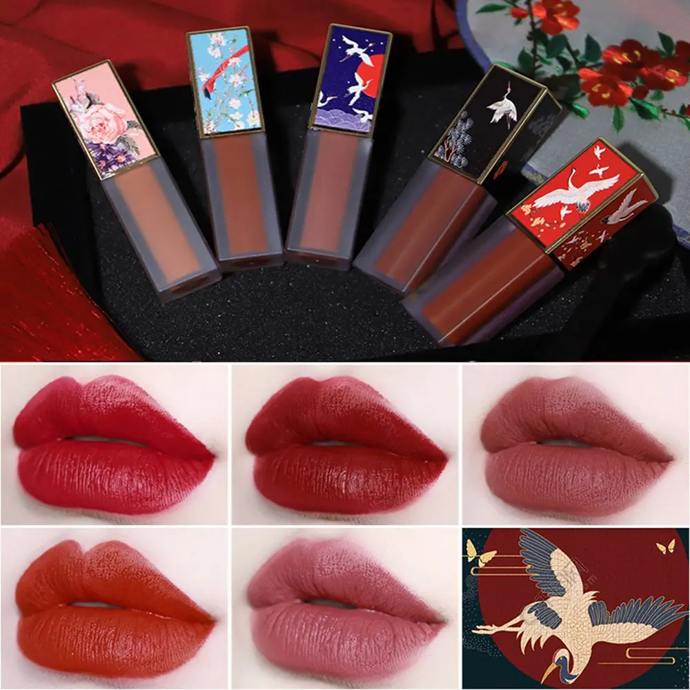 Увлажняющая губная помада в китайском стиле 5 цветов|Блеск для губ| |
