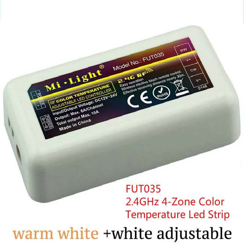 Mi Light 2 4G DC 12V 24V FUT035 FUT036 FUT037 FUT038 FUT039 RF беспроводной одиночный диммер CCT RGB RGBW +