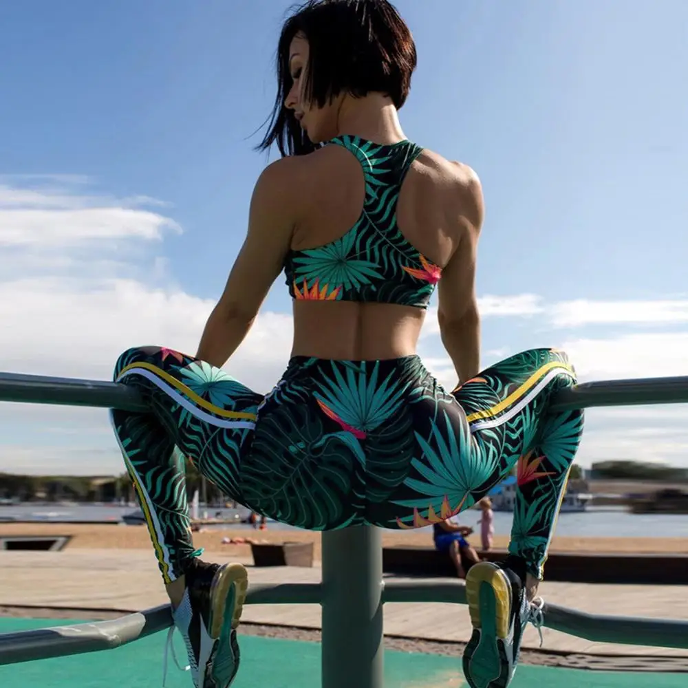 2 шт. женский спортивный костюм для йоги подтяжка бедра Холтер эластичные