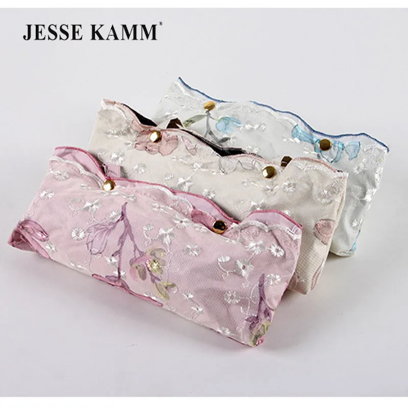 Двойной вышитый кружевной зонтик JESSE KAMM с защитой от УФ-излучения aдрагоценный