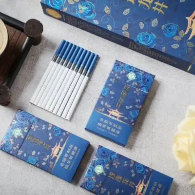 

Chinese Red Rose Longjing herbal Tea Smoke Cigarette Slim Fine Tobacco to Quit Smoking Clear Lung No Tobacco No Nicotine