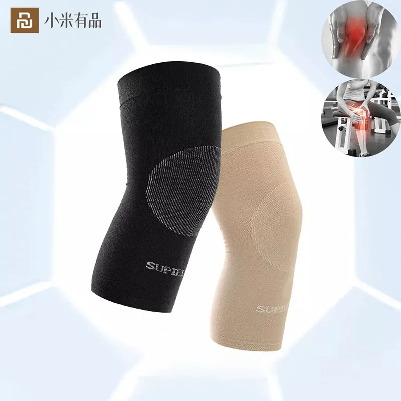 

New Youpin 1PC Elastic Sport Knee Pads Warm Breathable Soft Nylon Fitness Kneepad Running Basketball Volleyball Climbing Support