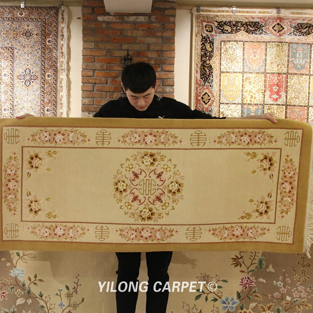 YILONG 2 5 'x 6' ручной УЗЕЛКОВЫЙ коридор лестницы ковер работы Восточный runner