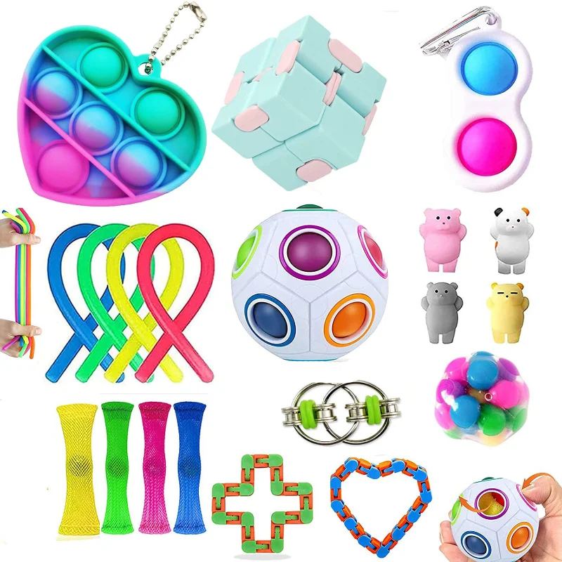 

2021 Best-selling Fidget Toy Set Box Sensory Fidget Toys Pack for Kids Adults Decompression Toy Fidjets Toys Pack