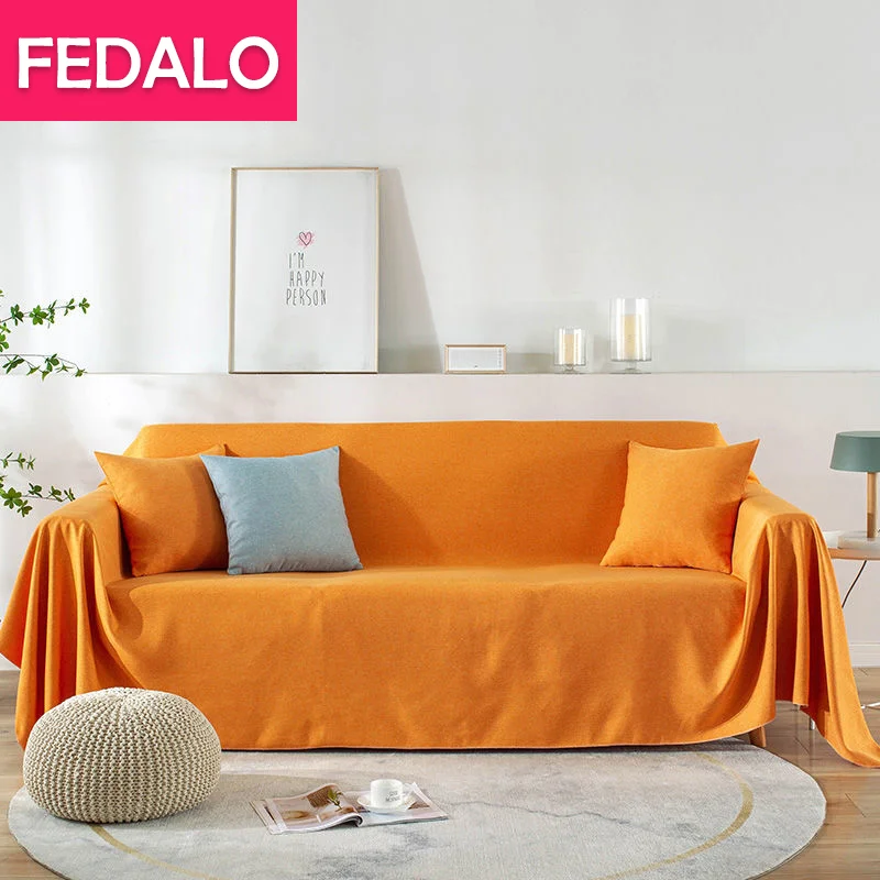 

Nordic solid color sofa cover cloth ins simple net red sofa towel dustproof universal all-inclusive protective cover four season