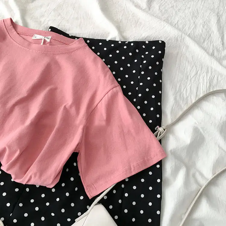 Женские комплекты] костюм Лето 2020 новинка Женская Корейская версия волнистых