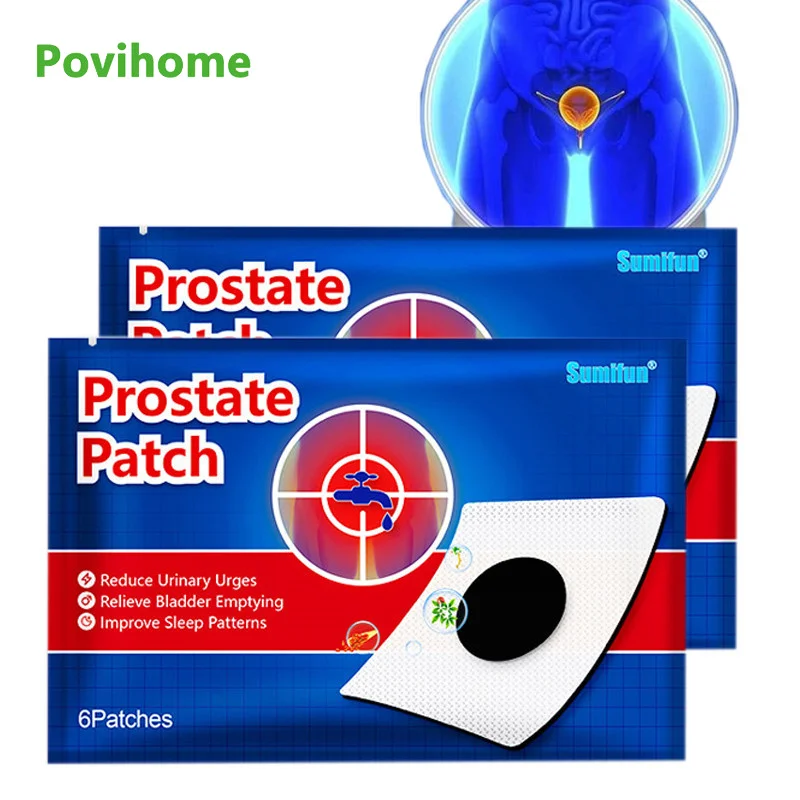 6 шт. китайские травяные мужские урологические Пластыри для лечения простаты |