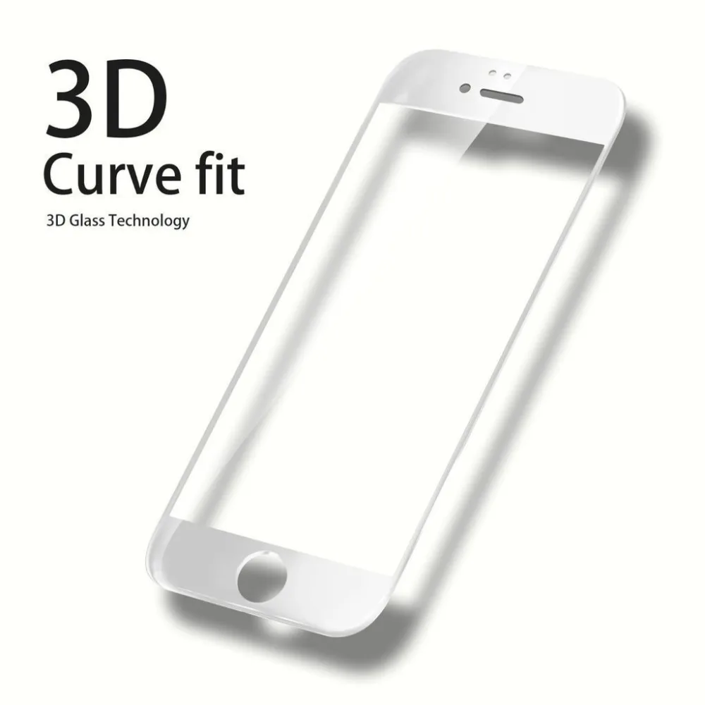 3D изогнутое полное покрытие Премиум Закаленное стекло для Apple iPhone 6 6s 7 8 Plus X XS Max