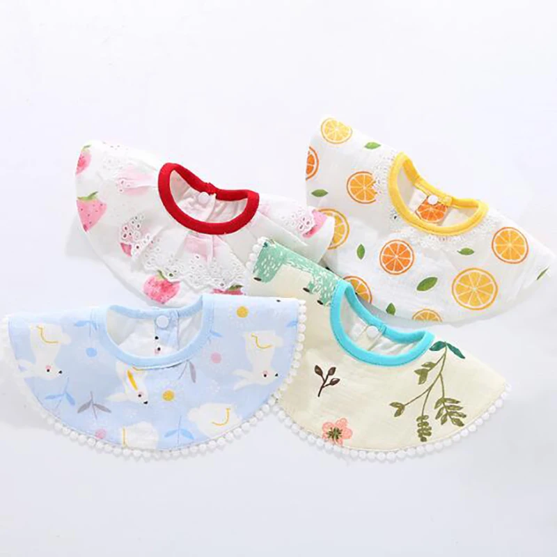 Детские нагрудники кружевные Слюнявчики для новорожденных мягкие YZM006 | Детская