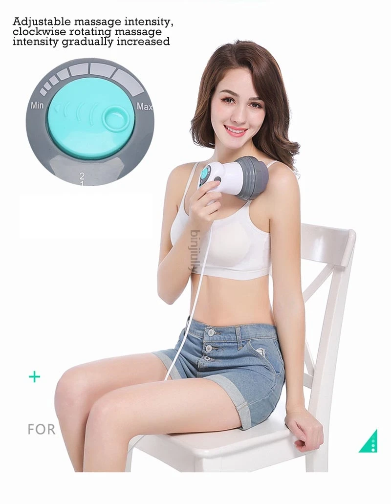 Новый дизайн Электрический бесшумный Вибрационный массажер для всего тела