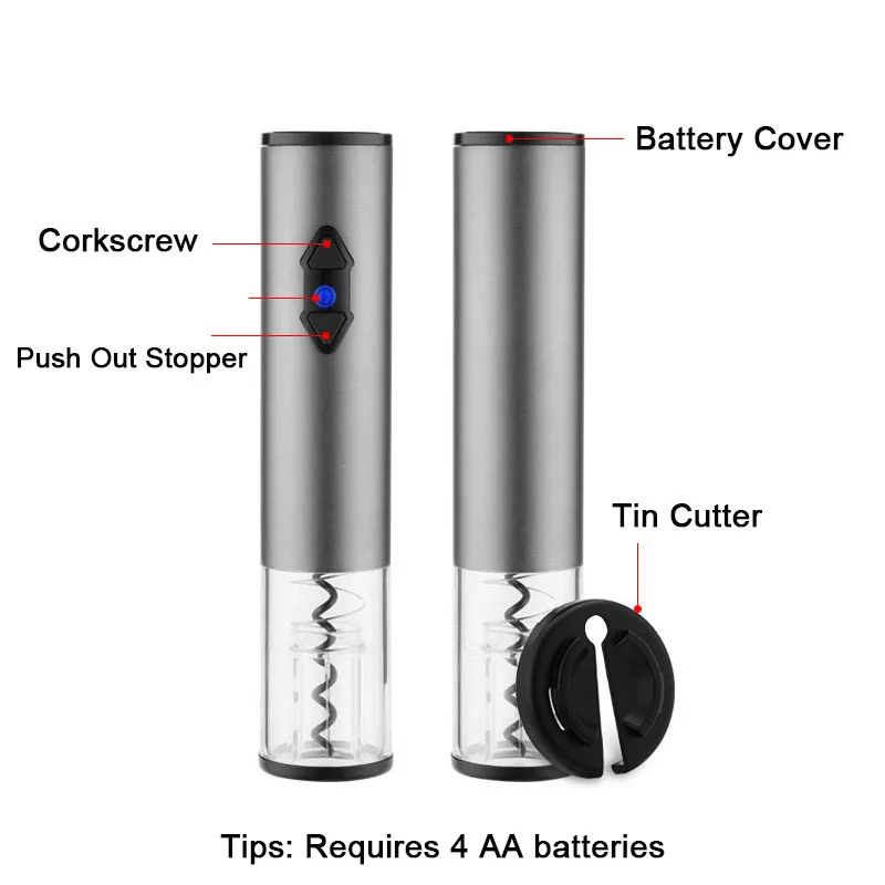 Модный Мини штопор для вина со светодиодной подсветильник кой Перезаряжаемый USB