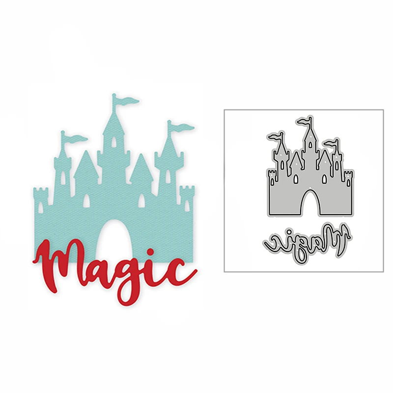 

Новинка 2022, волшебный флажок, замок, металлические Вырубные штампы для скрапбукинга и изготовления открыток своими руками, украшение, тиснение, форма для рукоделия, без штампов