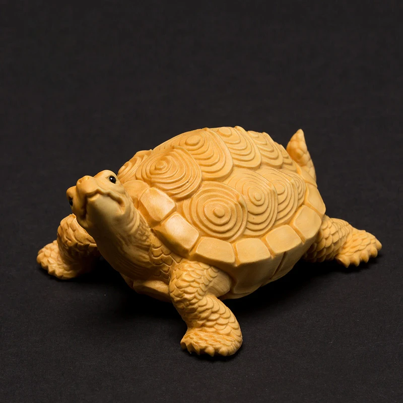 8 см копия черепаха Счастливое животное деревянная Черепаха Животное Статуя