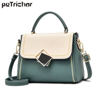 new patchwork crossbody bags for women 2020 fashion pu leather purse female totes luxury ladies handbags shoulder messenger bag