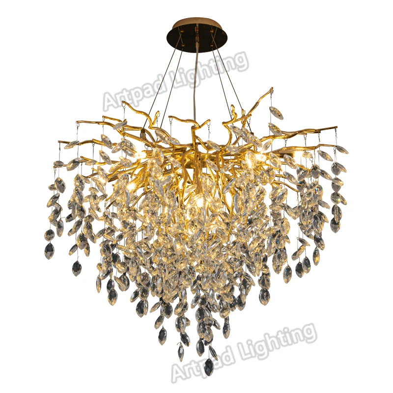 

Crystal Chandeliers for Living Room 2022 LED Lustre Suspension Chandelier Light for Bar Bedside Room Cloth Store Room Decoration